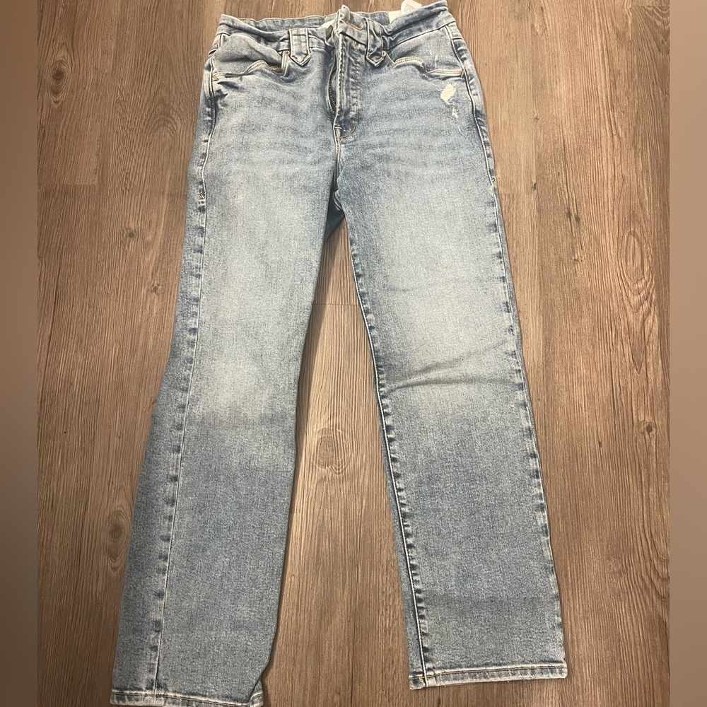 Good American Jeans - Good legs straight jeans INDIGO 380